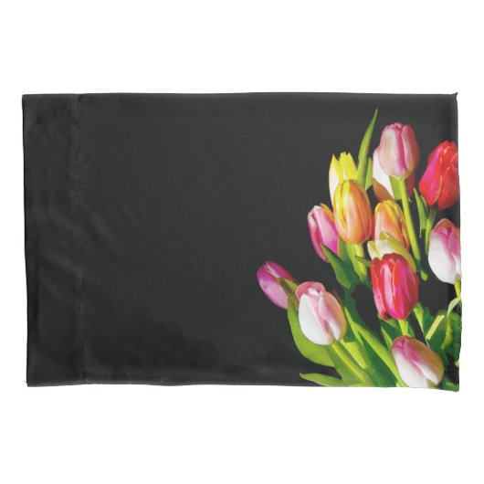 Tulp schilderen - Oorspronkelijke blowerende kunst Kussensloop (Voorkant)