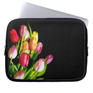 Tulp schilderen - Oorspronkelijke blowerende kunst Laptop Sleeve