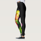Tulp schilderen - Oorspronkelijke blowerende kunst Leggings (Links)