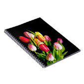 Tulp schilderen - Oorspronkelijke blowerende kunst Notitieboek (Rechterzijde)