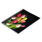 Tulp schilderen - Oorspronkelijke blowerende kunst Notitieboek (Linkerzijde)