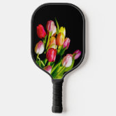 Tulp schilderen - Oorspronkelijke blowerende kunst Pickleball Paddle (Achterkant)