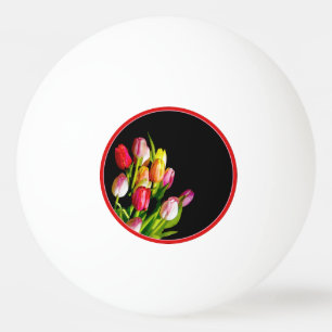 Tulp schilderen - Oorspronkelijke blowerende kunst Pingpongbal