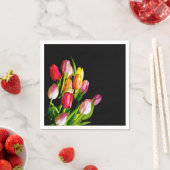 Tulp schilderen - Oorspronkelijke blowerende kunst Servet (Insitu)