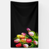 Tulp schilderen - Oorspronkelijke blowerende kunst Spandoek (Verticaal)