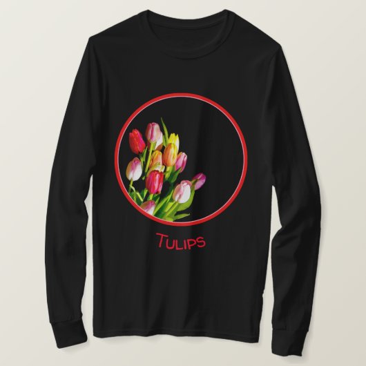 Tulp schilderen - Oorspronkelijke blowerende kunst T-shirt (Design voorkant)