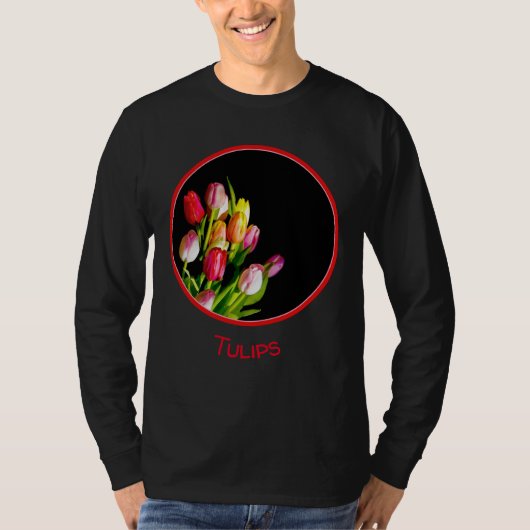Tulp schilderen - Oorspronkelijke blowerende kunst T-shirt (Voorkant)