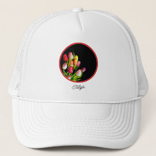 Tulp schilderen - Oorspronkelijke blowerende kunst Trucker Pet