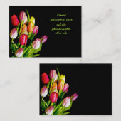 Tulp schilderen - Oorspronkelijke blowerende kunst Visitekaartje (Voorkant / Achterkant)