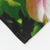 Tulp Schilderij - Originele Bloem Kunst Fleece Deken (Hoek)