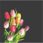 Tulp Schilderij - Originele Bloem Kunst Sticker (Voorkant)