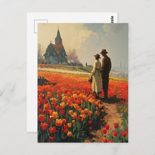 Tulp Serenity  Briefkaart (Voorkant / Achterkant)