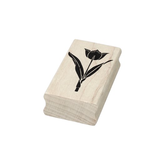 Tulp silhouet kunst stempel (Stempel)