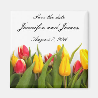 Tulp Sla de Datummagneet op Magneet