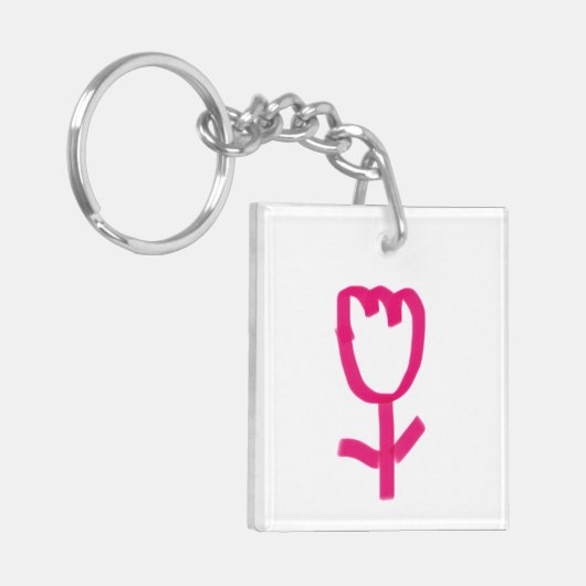 Tulp | sleutelhanger (Voorkant Links)