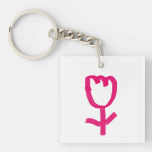 Tulp sleutelhanger