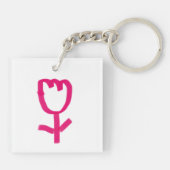 Tulp | sleutelhanger (Achterkant)