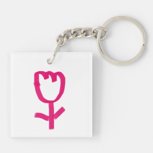 Tulp | sleutelhanger (Achterkant)