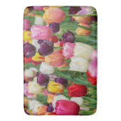 Tulp Spring Flowers Garden Floral Geel Roze Rood Badmat (Voorkant Verticaal)