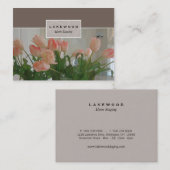 Tulp Staging/Stager Photo Visitekaartje (Voorkant / Achterkant)
