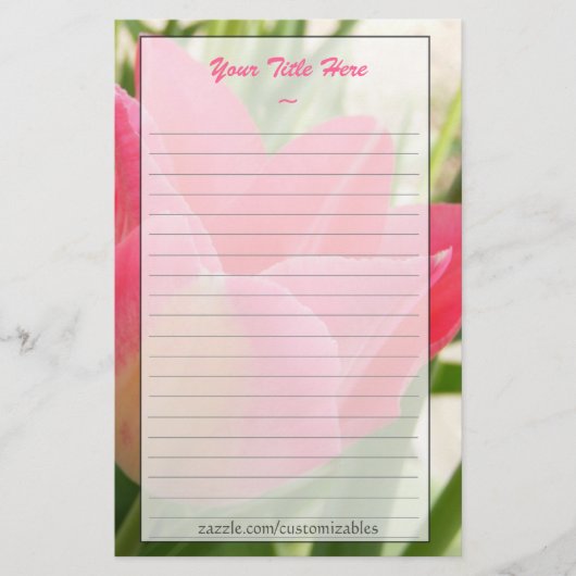 Tulp Stationery Briefpapier (Voorkant)