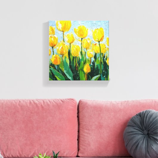 Tulp Stretched Canvas Muurdecoratie (Insitu (Woonkamer))