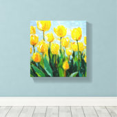 Tulp Stretched Canvas Muurdecoratie Afdruk (Insitu (Houten vloer))