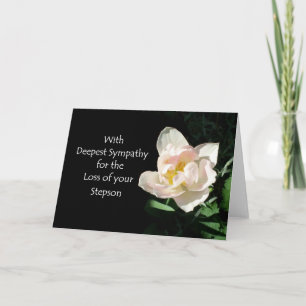Tulp Sympathie Card - Verlies van een stiefzoon Kaart
