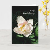 'Tulp' Sympathie Kaart - Poolse Groet (Gele Bloem)