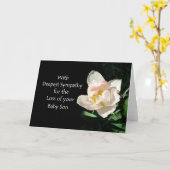 Tulp Sympathie Kaart - Verlies van Baby Son (Gele Bloem)