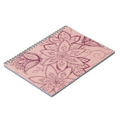 Tulp Tattoo-laptop (Roos) Notitieboek (Linkerzijde)