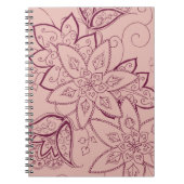 Tulp Tattoo-laptop (Roos) Notitieboek (Voorkant)