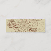 Tulp Tattoo Profile Cards (Zand) Mini Visitekaartje (Achterkant)