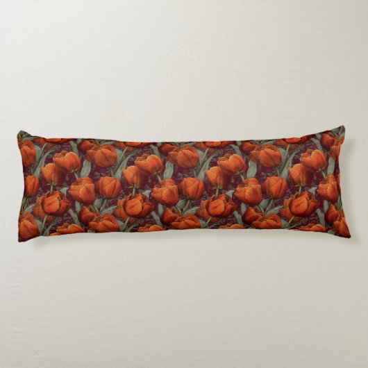 Tulp Textuur Huis Decor Unieke Nek Lichaamskussen (Achterkant)