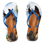 Tulp the Brown Bay Horse, Blue Teenslippers (Voetbed)