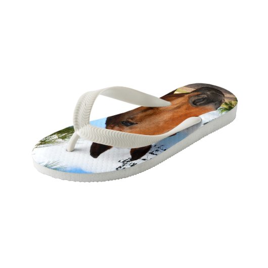 Tulp The Brown Bay Horse Kinder Teenslippers (Schuin)