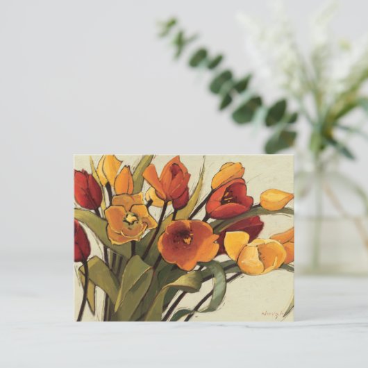 Tulp tijd briefkaart (Staand voorkant)