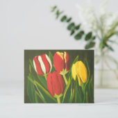 Tulp tijd briefkaart (Staand voorkant)