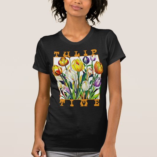 Tulp tijd t-shirt (Voorkant)
