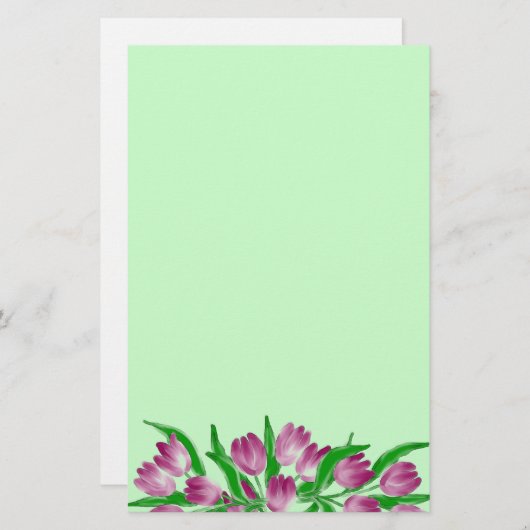 Tulp Time Stationery Briefpapier (Voorkant / Achterkant)