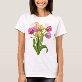 Tulp TShirt voor vrouwelijke bloemen