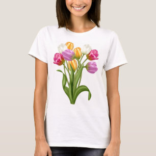 Tulp TShirt voor vrouwelijke bloemen