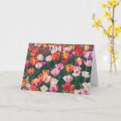 Tulp Tuin Bloem Dank je wel Card Kind Kaart (Gele Bloem)