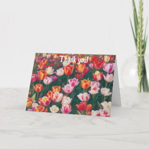 Tulp Tuin Bloem Dank je wel Card Kind Kaart