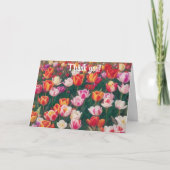 Tulp Tuin Bloem Dank je wel Card Kind Kaart (Voorkant)