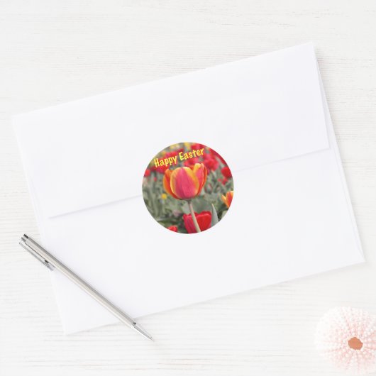Tulp Tuin Pasen Sticker (Envelop)