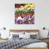 Tulp Tuin Verpakt Canvas Print (Insitu (Slaapkamer))
