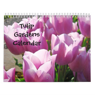 Tulp tuinen Natuur bloemen kleurrijk Kalender