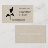 Tulp Tuinier Bloemist Bloemen Logo Visitekaartje (Voorkant / Achterkant)