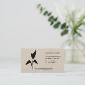 Tulp Tuinier Bloemist Bloemen Logo Visitekaartje (Staand voorkant)